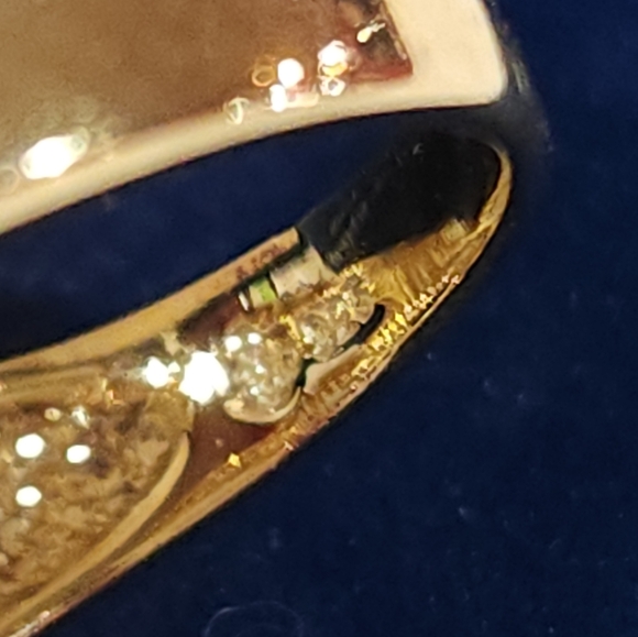 Sterling Silver 925 Blue Topaz Ring, Vintage, Size 8 - Picture 6 of 7